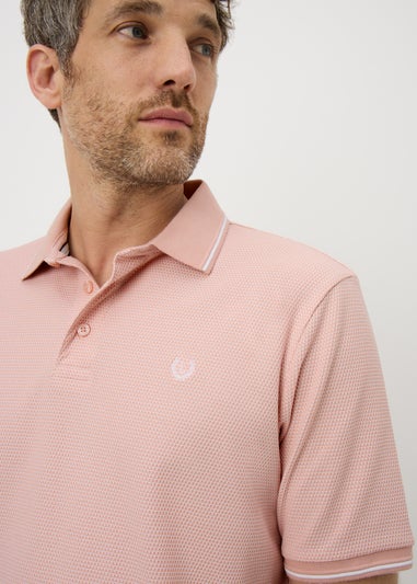 Lincoln Peach Smart Polo Shirt