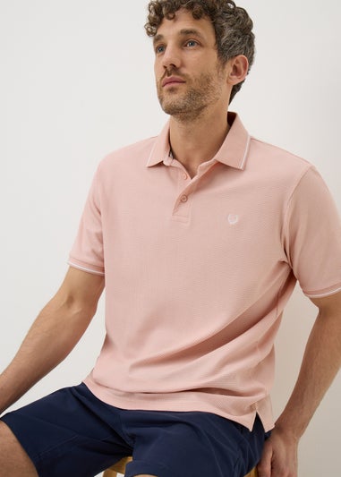 Lincoln Peach Smart Polo Shirt