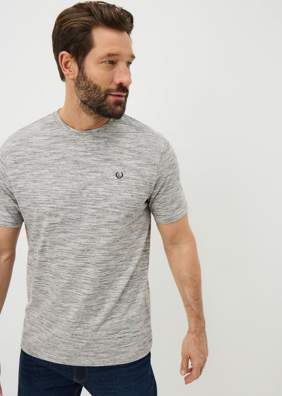Lincoln Grey Space Dye T-Shirt