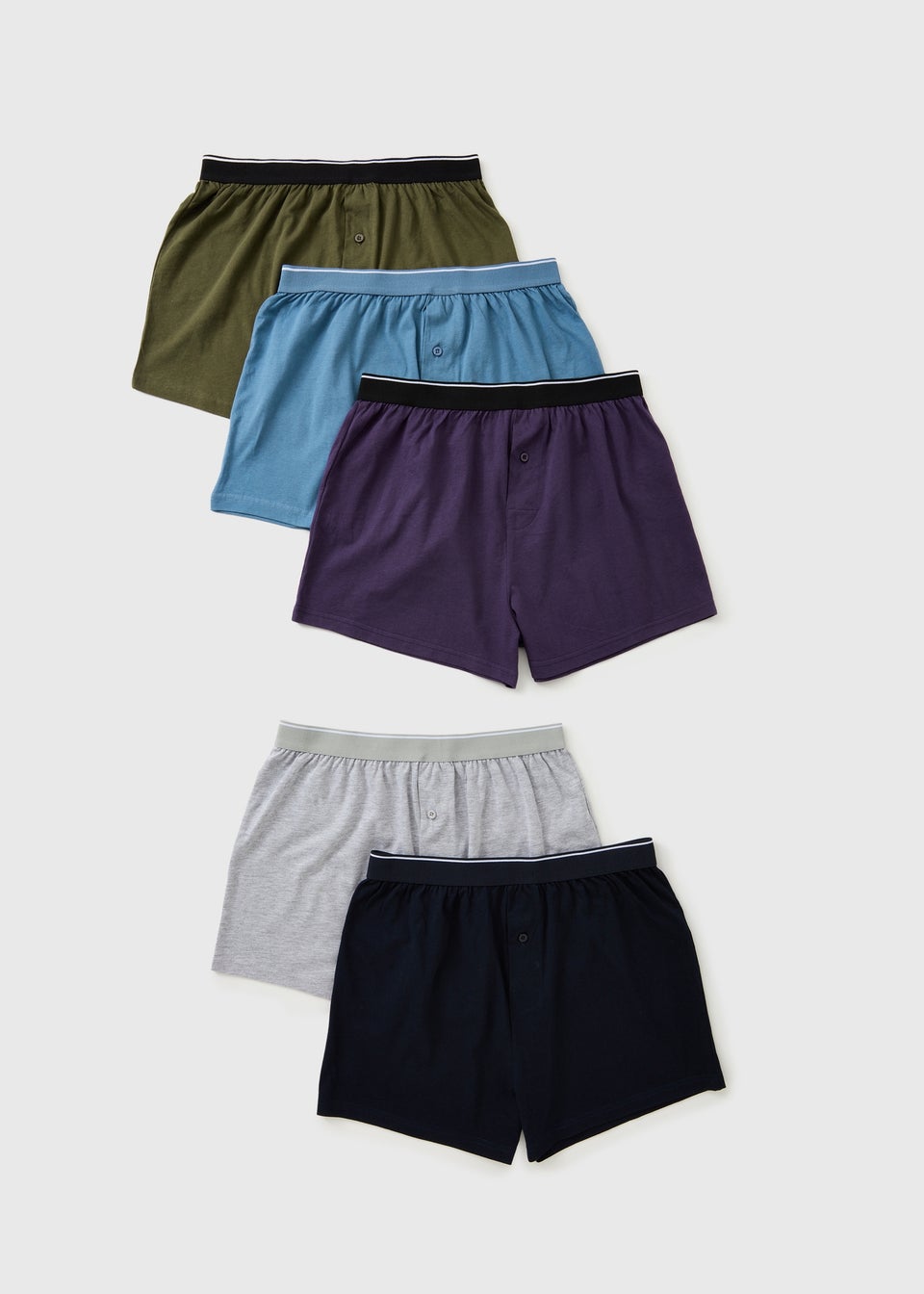 5 Pack Multi Loose Fit Boxers