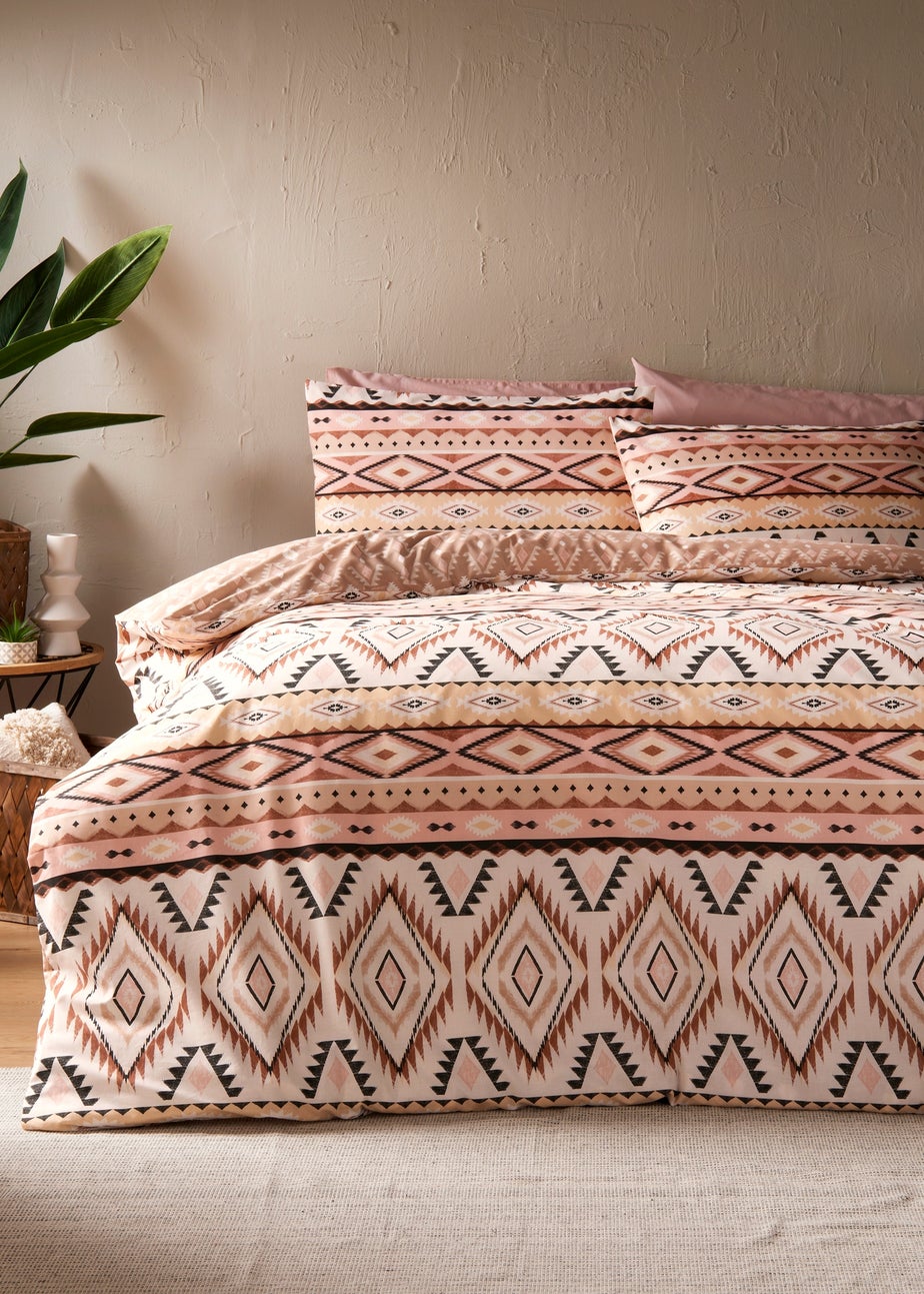 Pink Aztec Duvet Set