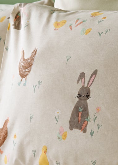 Natural Farm Animal Duvet Set