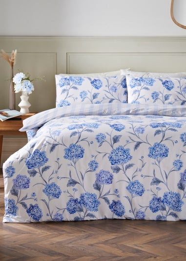 Blue & White Floral Duvet Set
