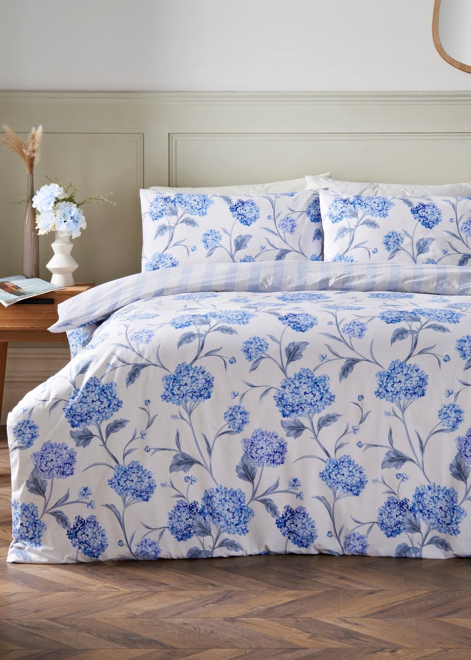 Blue & White Floral Duvet Set
