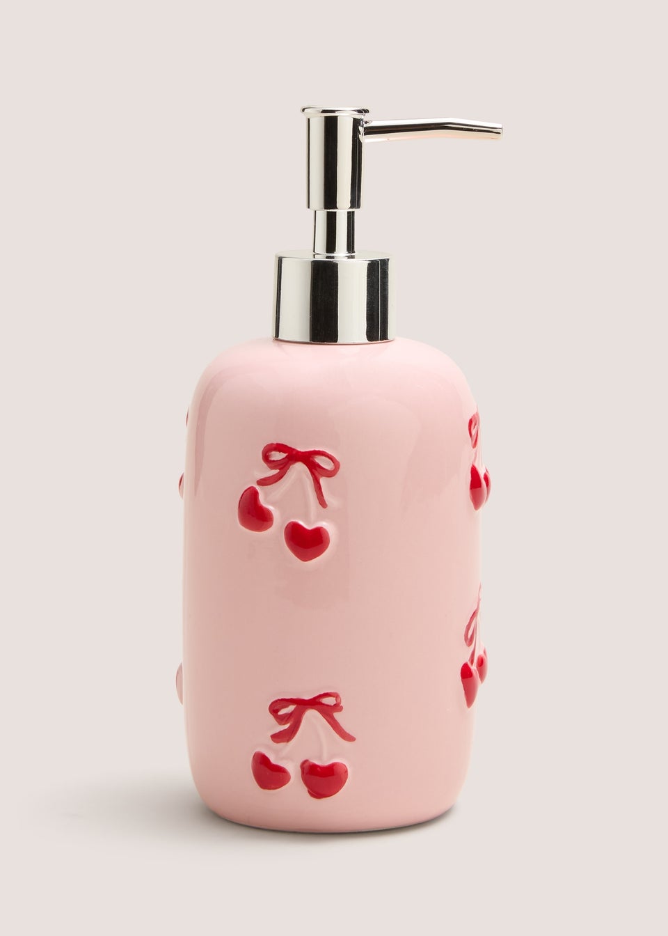 Pink Cherry Soap Dispenser