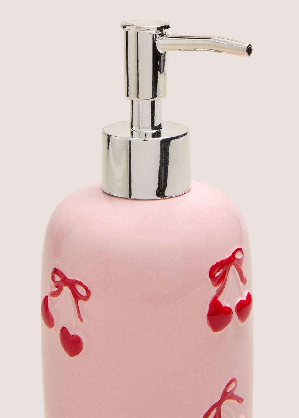 Pink Cherry Soap Dispenser