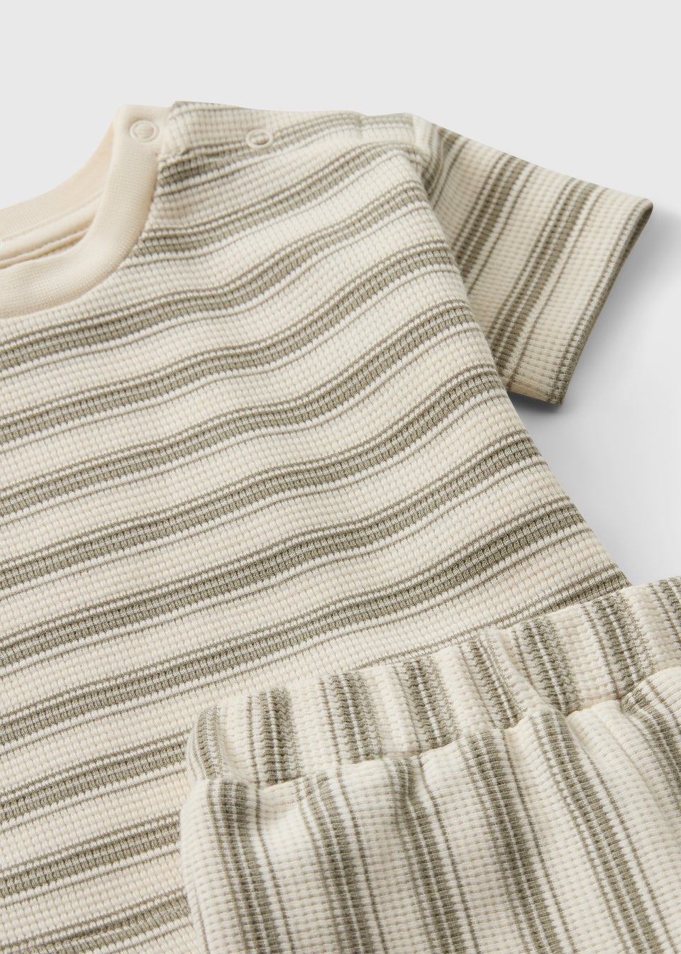 Baby Green Textured T-Shirt & Shorts Set (Newborn-23mths)