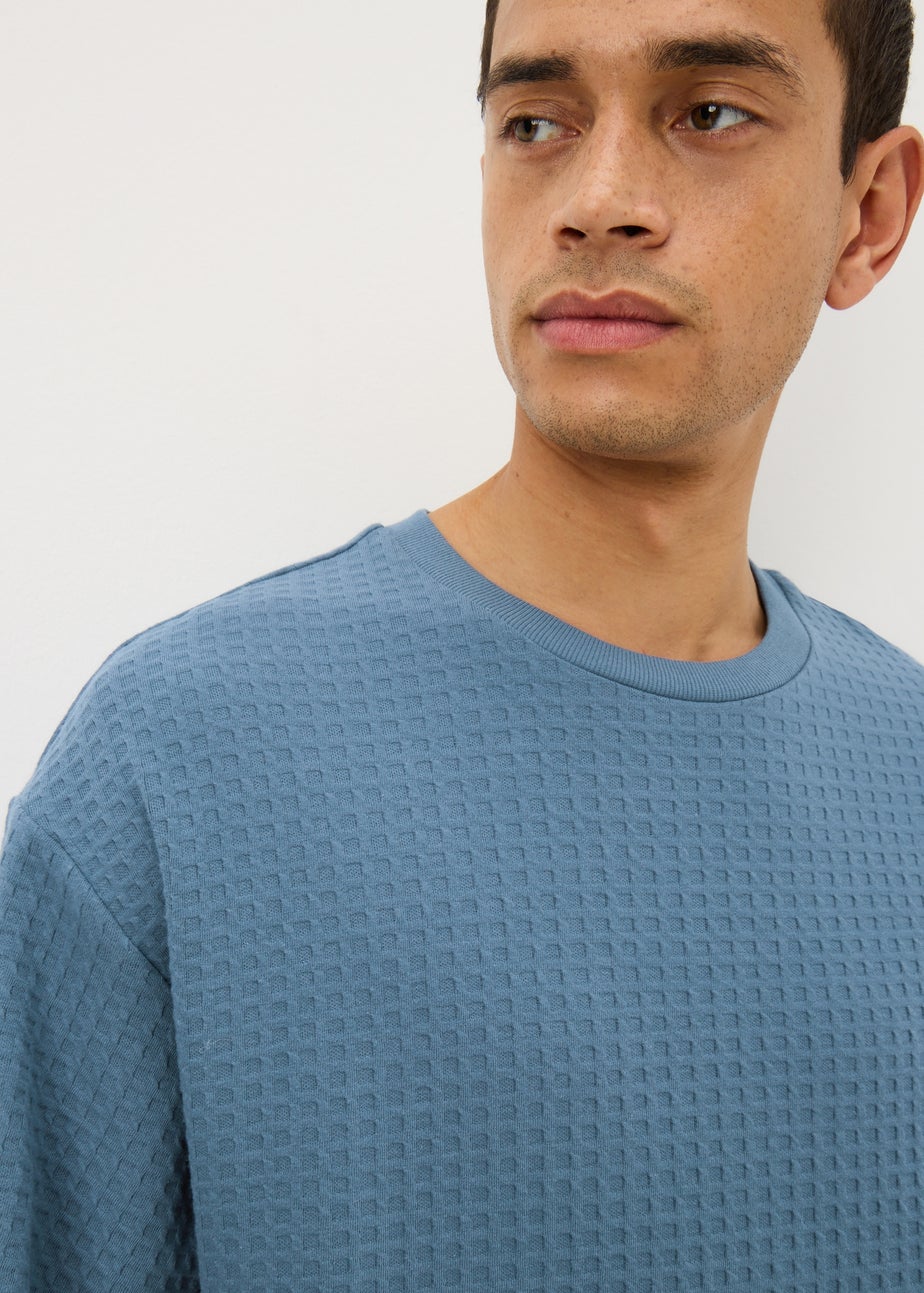 Blue Waffle Short Pyjama Set