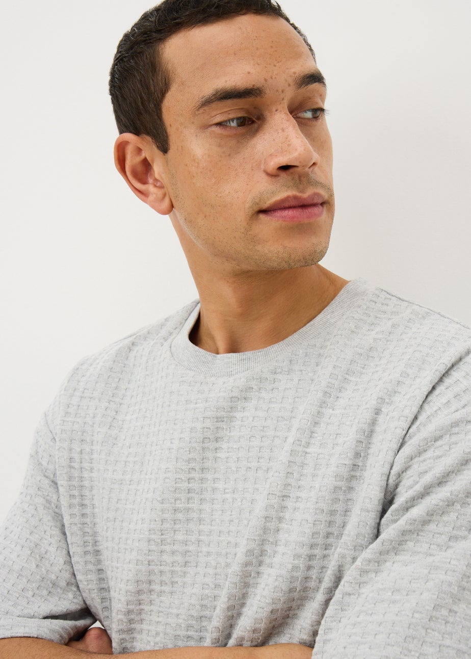 Grey Waffle Short Pyjama Set