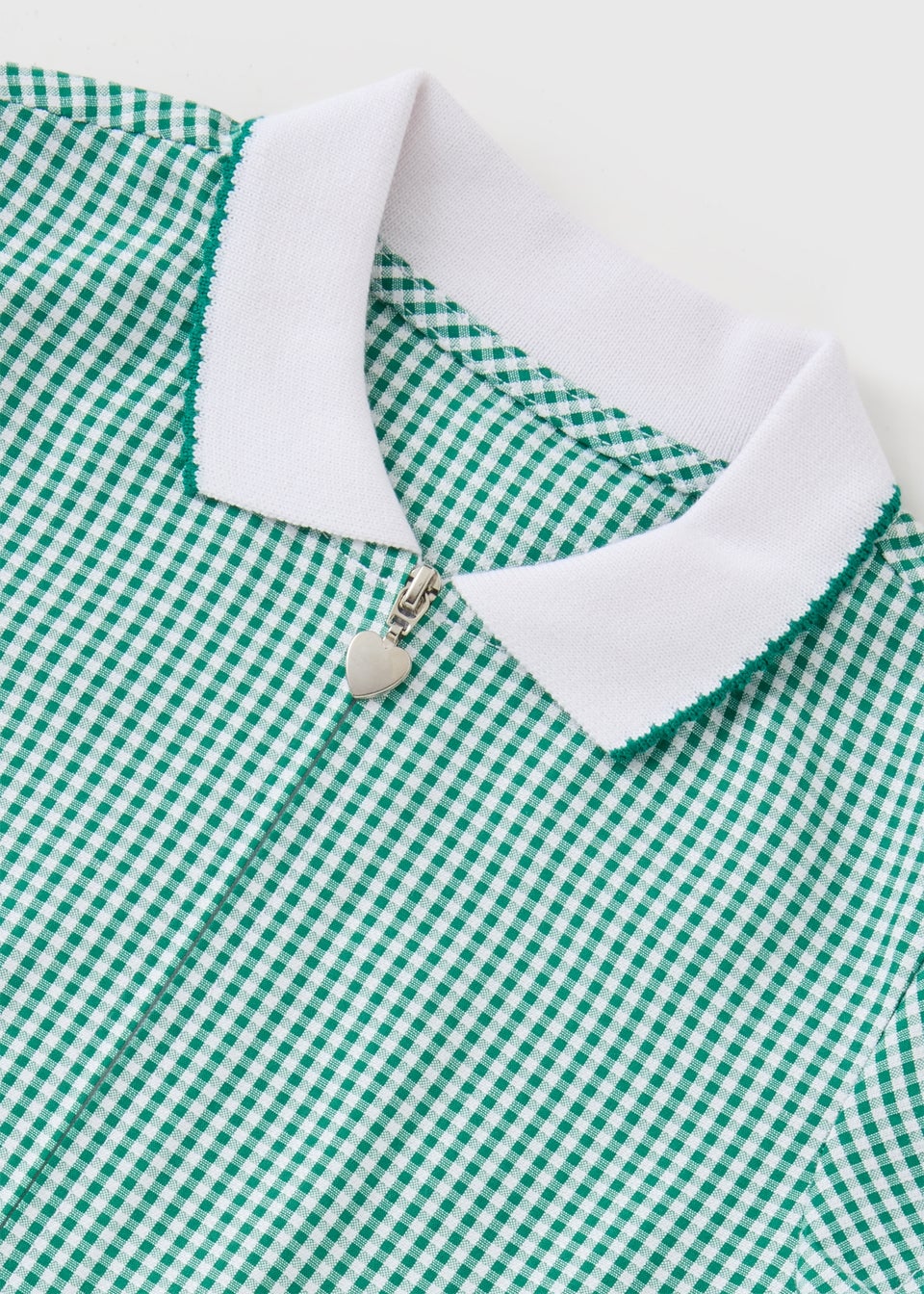 2 Pack Girls Green Gingham Dresses (3-13yrs)