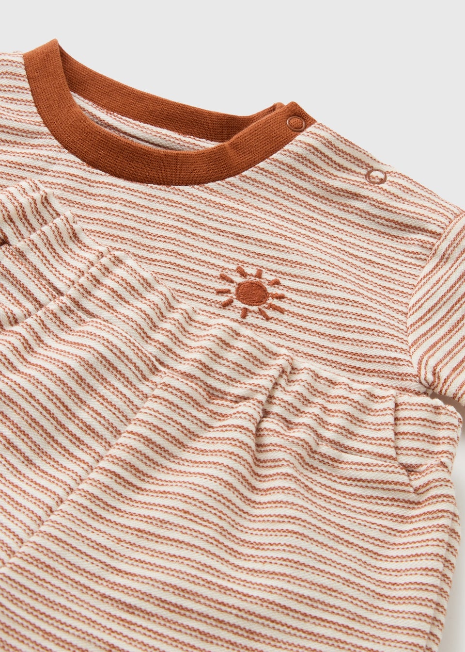 Baby Orange Stripe Sun Top & Shorts Set (Newborn-23mths)