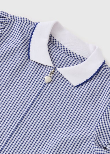 2 Pack Girls Navy Gingham Dresses (3–13yrs)