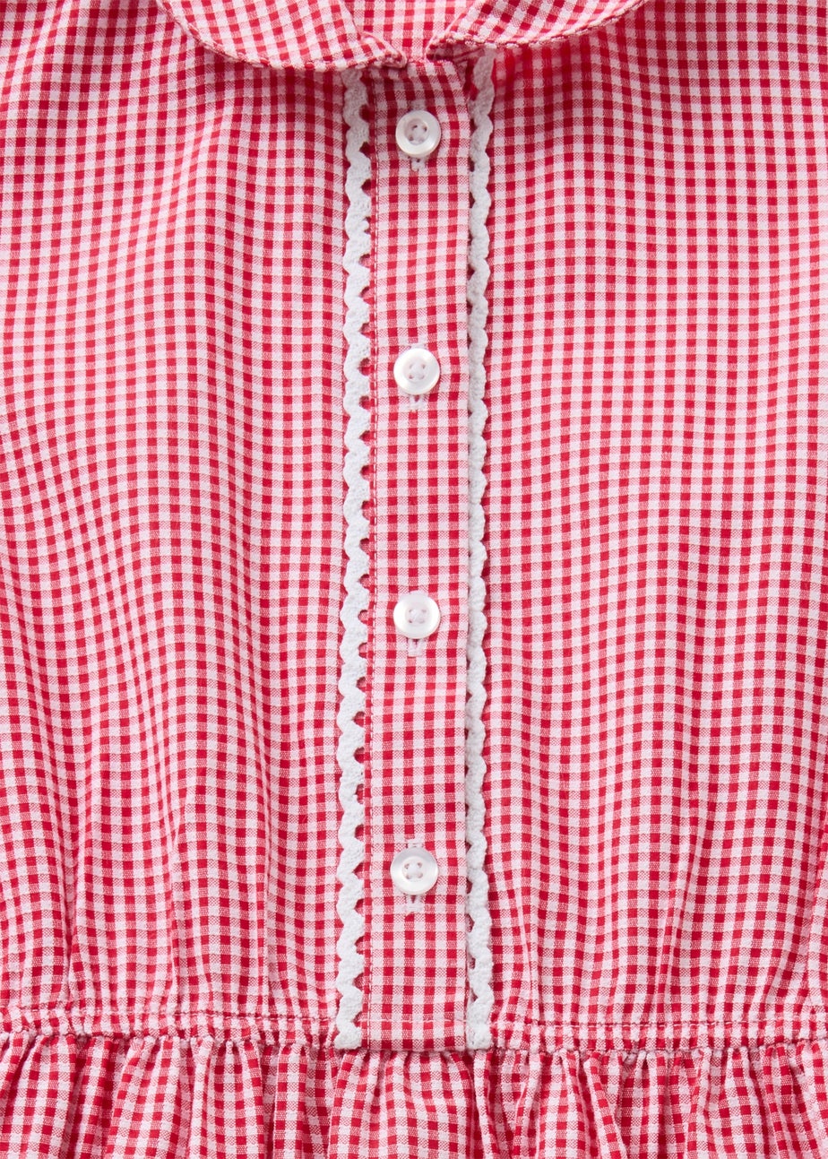 2 Pack Girls Red School Playsuit (3-12 Years)