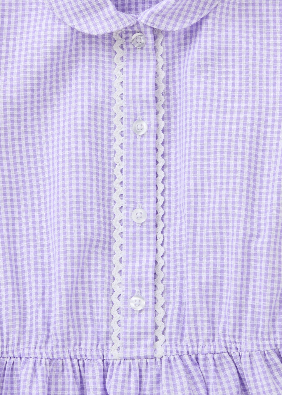 2 Pack Girls Traditional Lilac Gingham Dresses (3–13yrs)