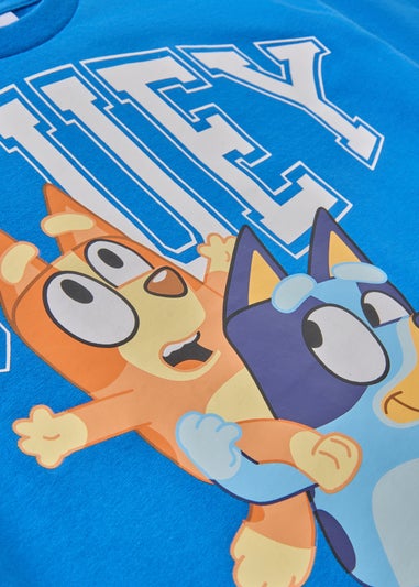 Bluey Boys Blue Piggy Back T-Shirt (1-7yrs)