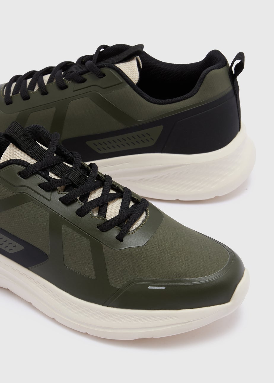 Khaki Bounce Sole Runner Trainers