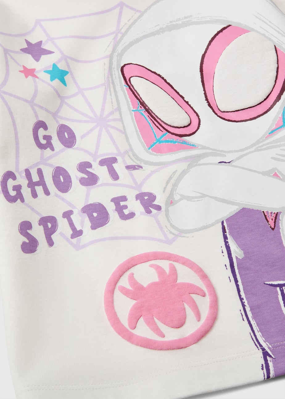 Girls Purple Ghost Spider Pyjama Set (1-7yrs)