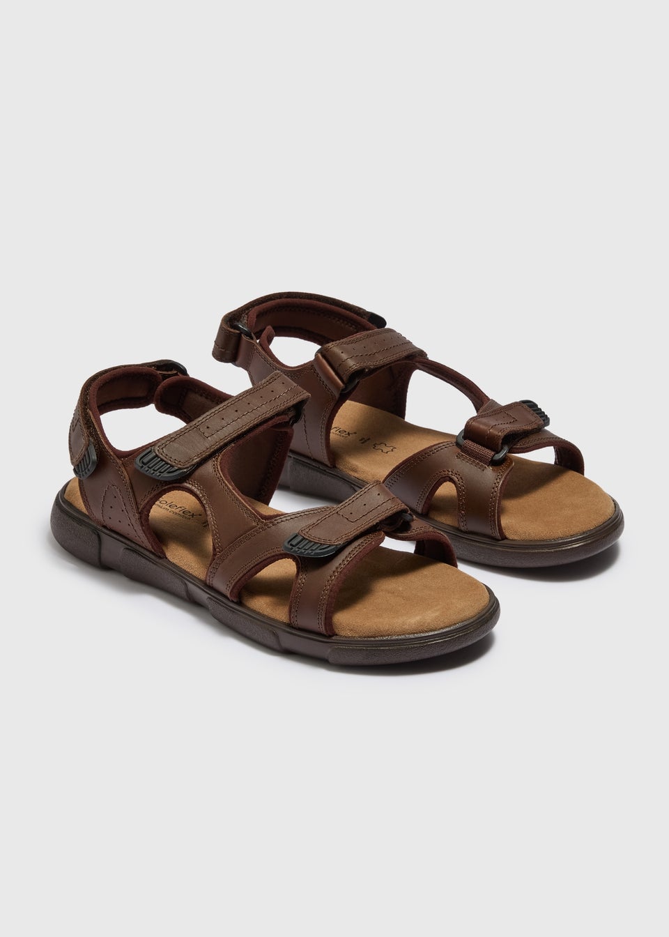 Brown Real Leather Trek Adventure Sandals
