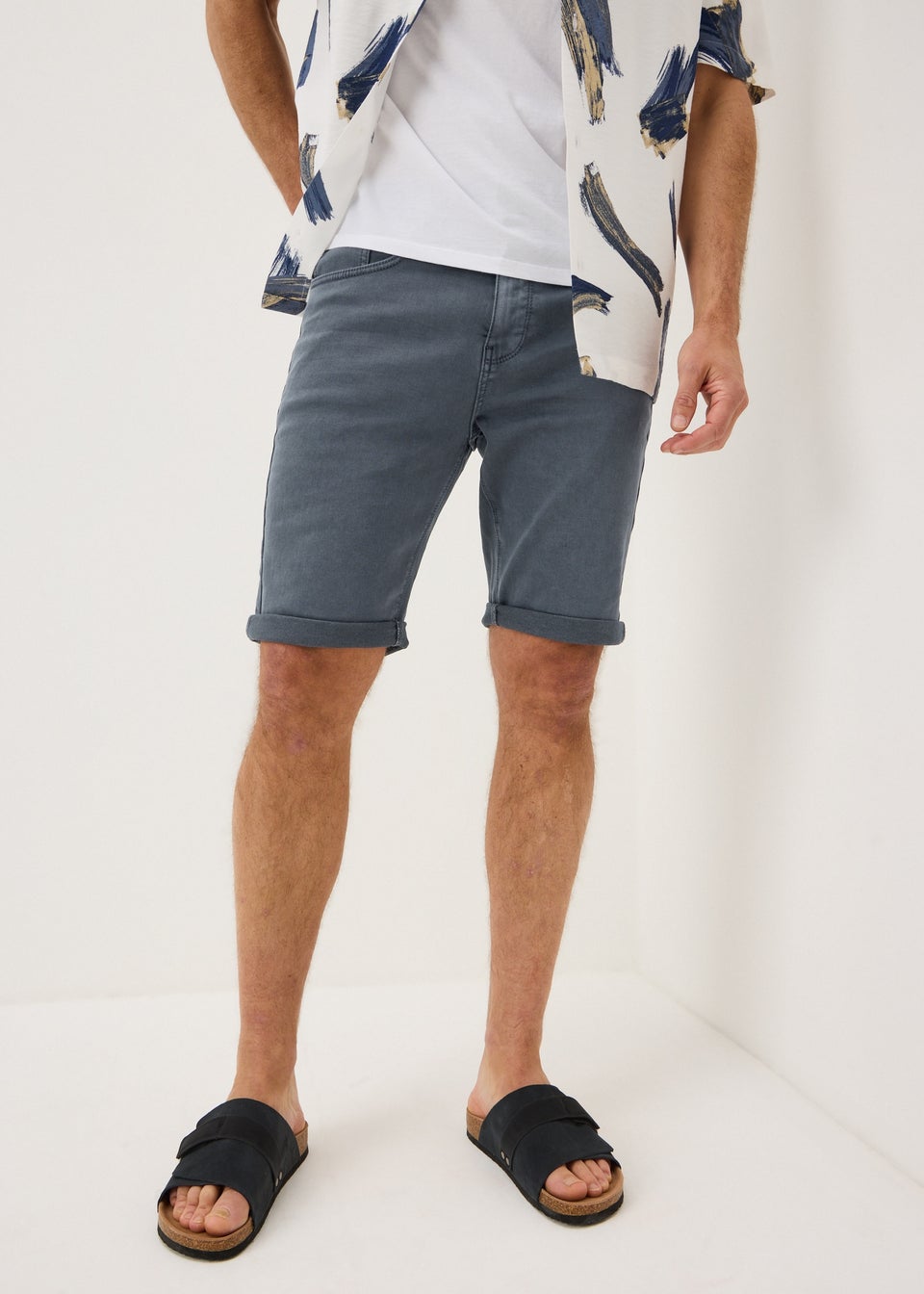 Steel Slim Fit Shorts