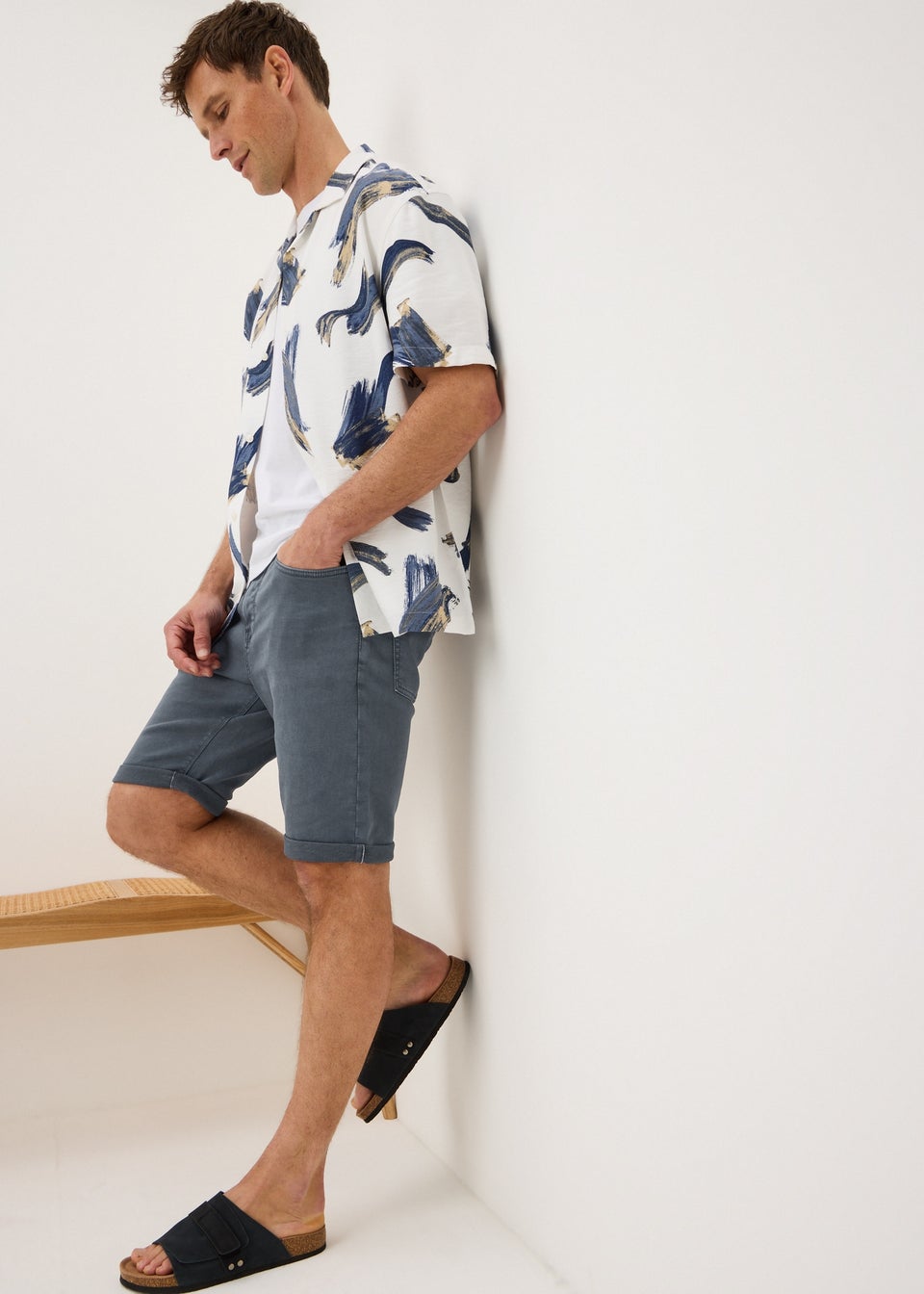 Steel Slim Fit Shorts