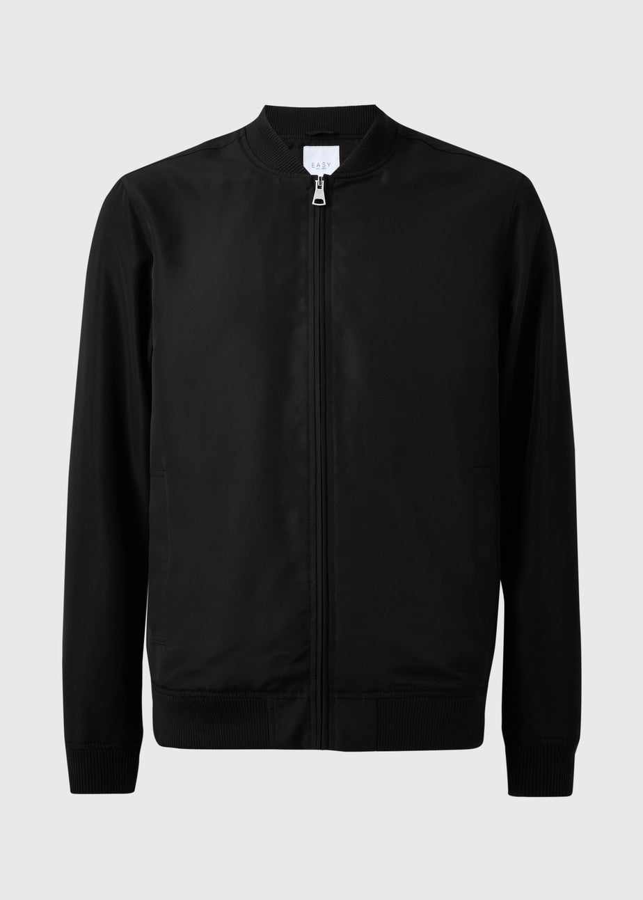 Black Lightweight Bomber Jacket