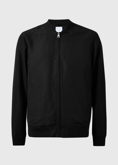 Black Lightweight Bomber Jacket