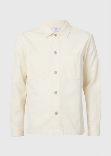 Ecru Lightweight Canvas Shacket