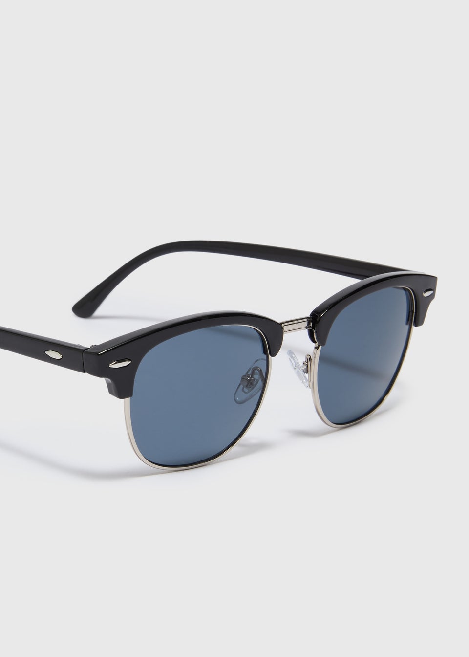 Black Plastic Retro Sunglasses
