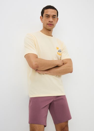 Wine Chino Shorts