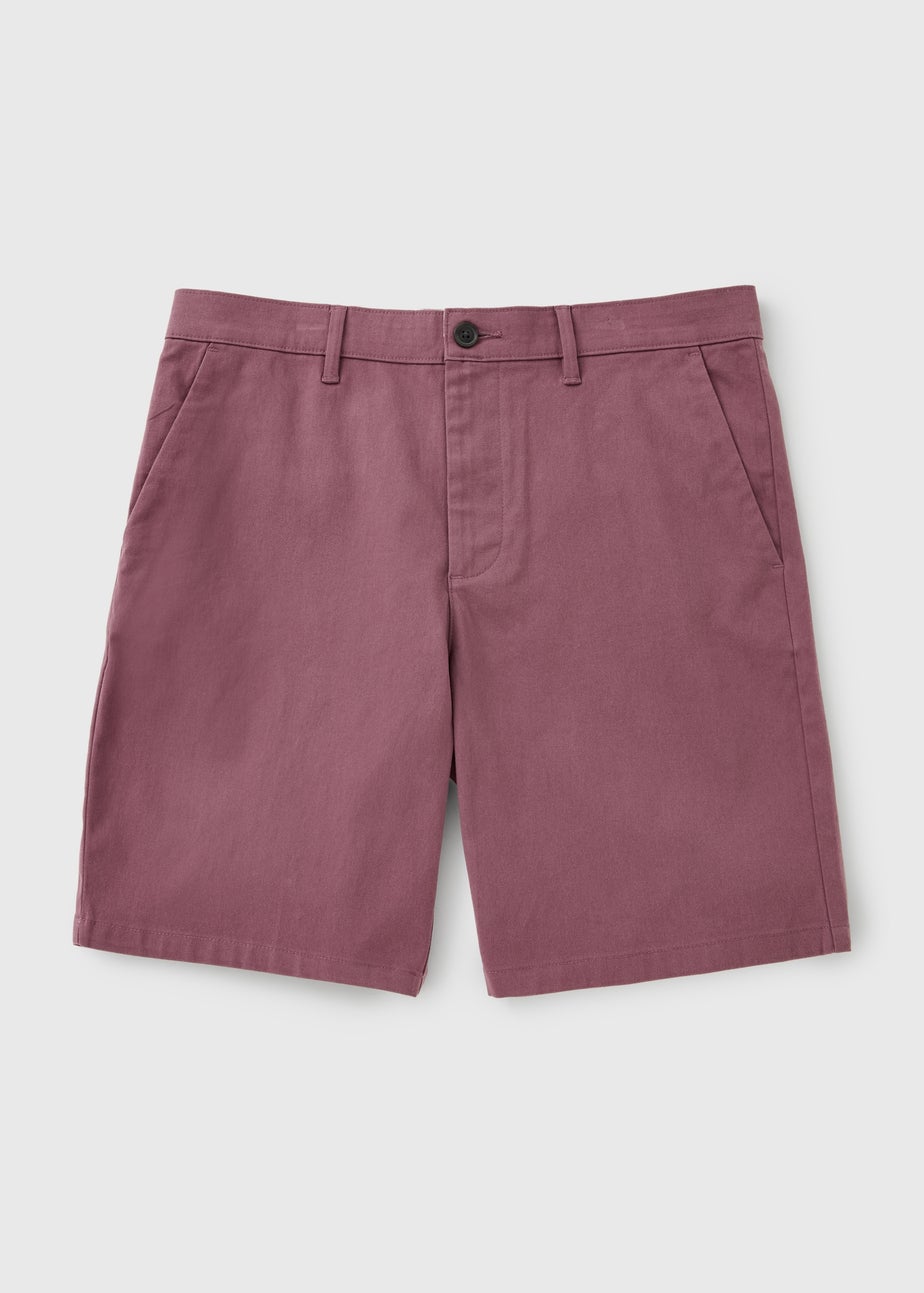 Wine Chino Shorts