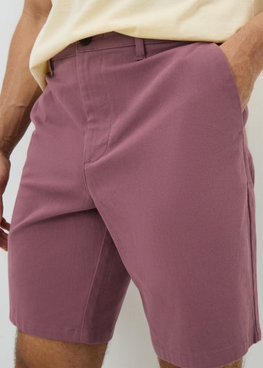 Wine Chino Shorts