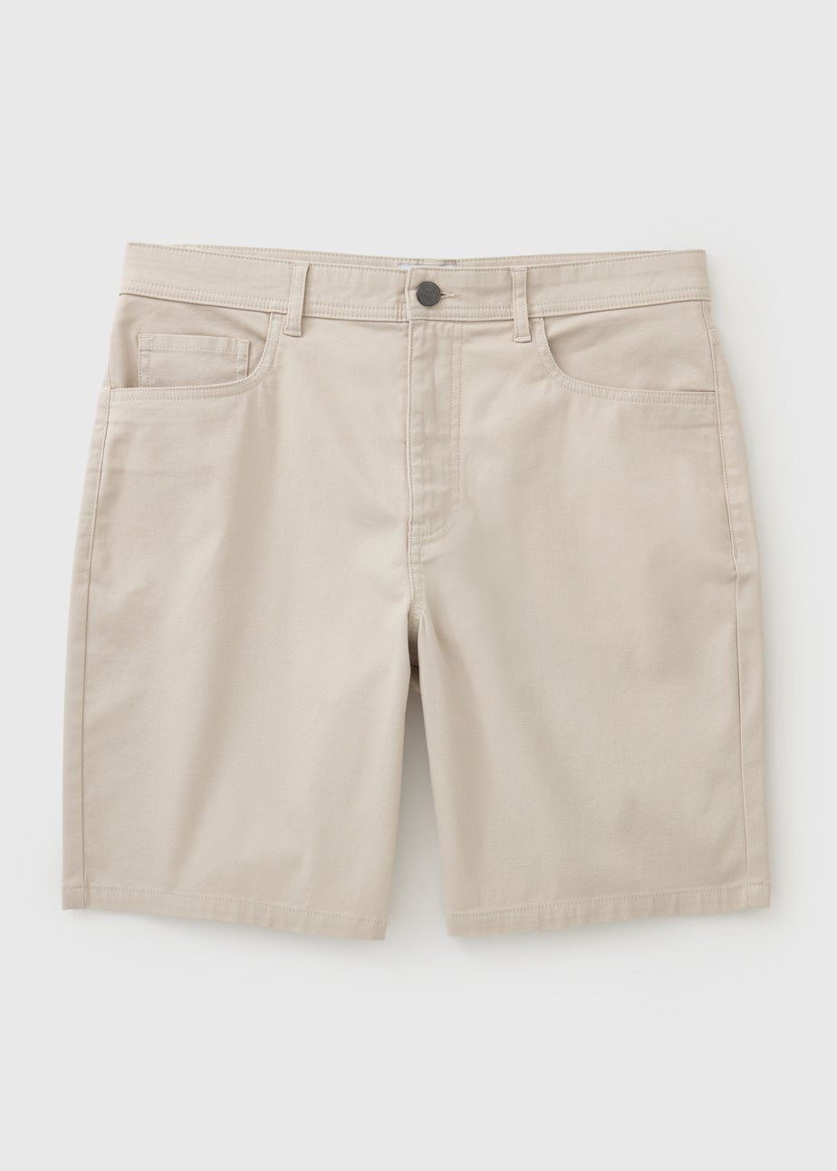 Bone Textured Regular Fit Chino Shorts