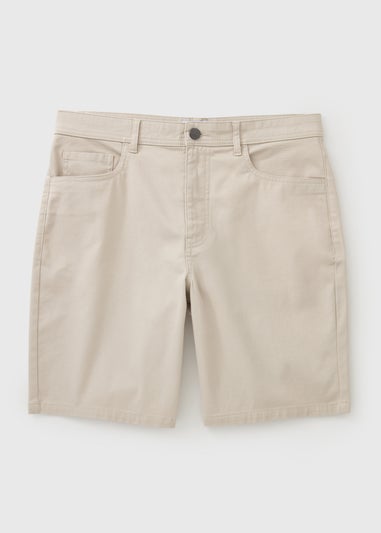 Bone Textured Regular Fit Chino Shorts