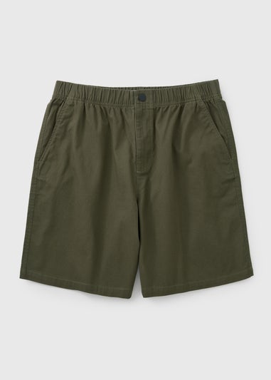 Khaki Relaxed Fit Chino Shorts