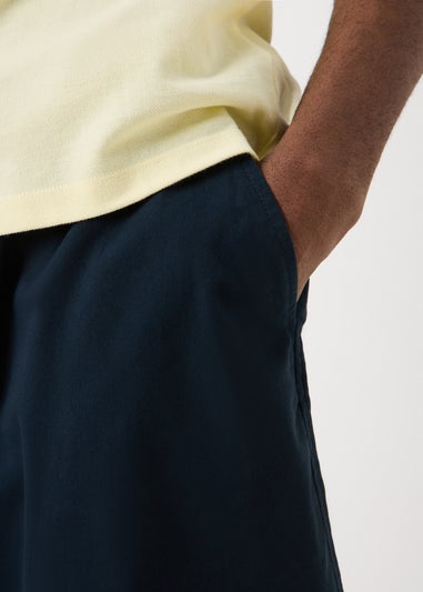 Navy Relaxed Fit Chino Shorts