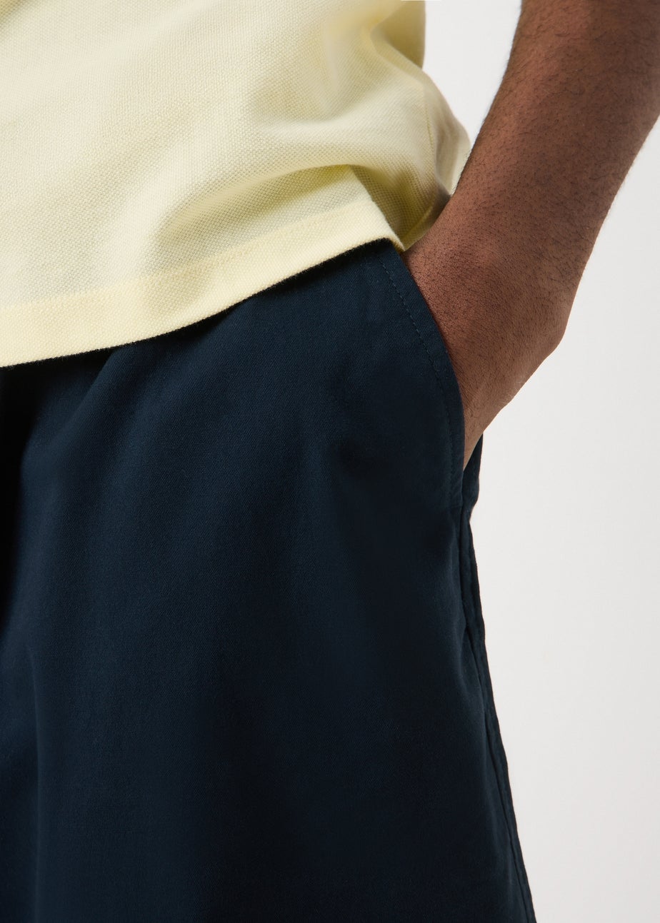 Navy Relaxed Fit Chino Shorts