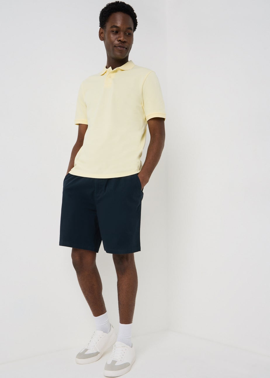 Navy Relaxed Fit Chino Shorts