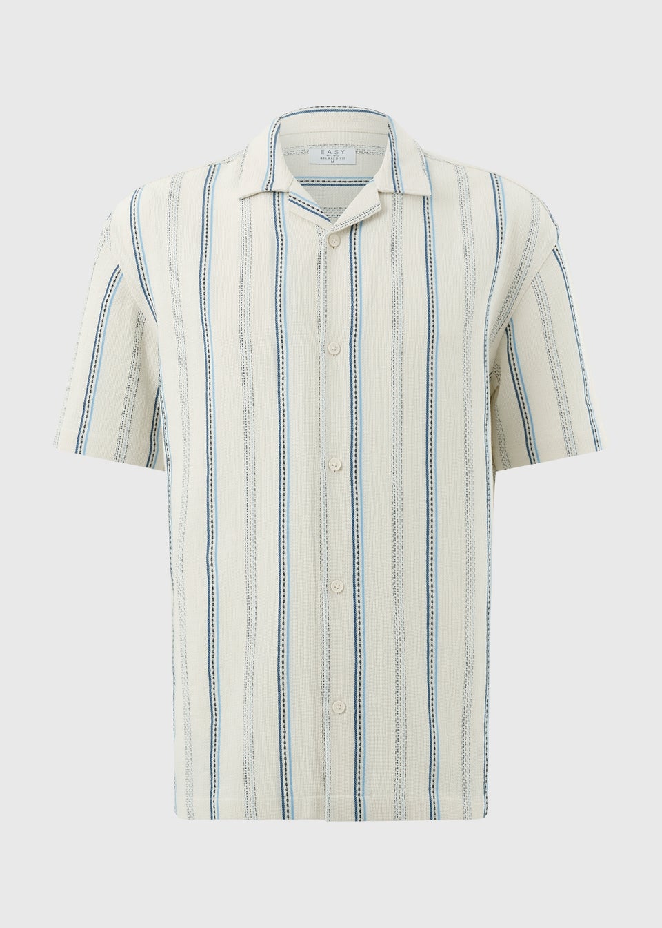 Ecru Stripe Short Sleeve Shirt