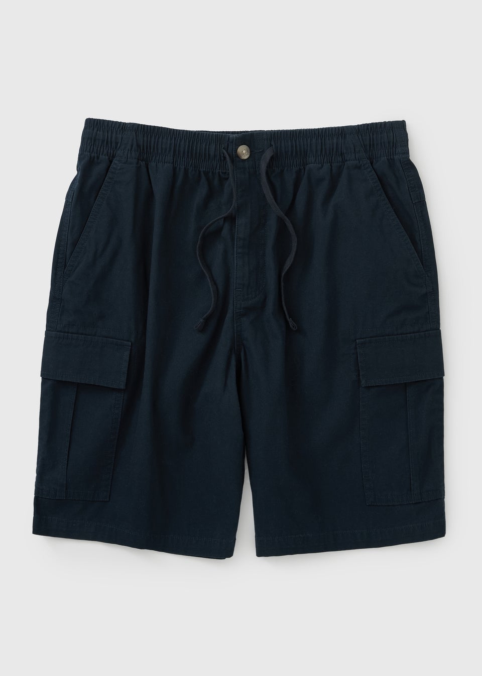 Navy Canvas Cargo Shorts