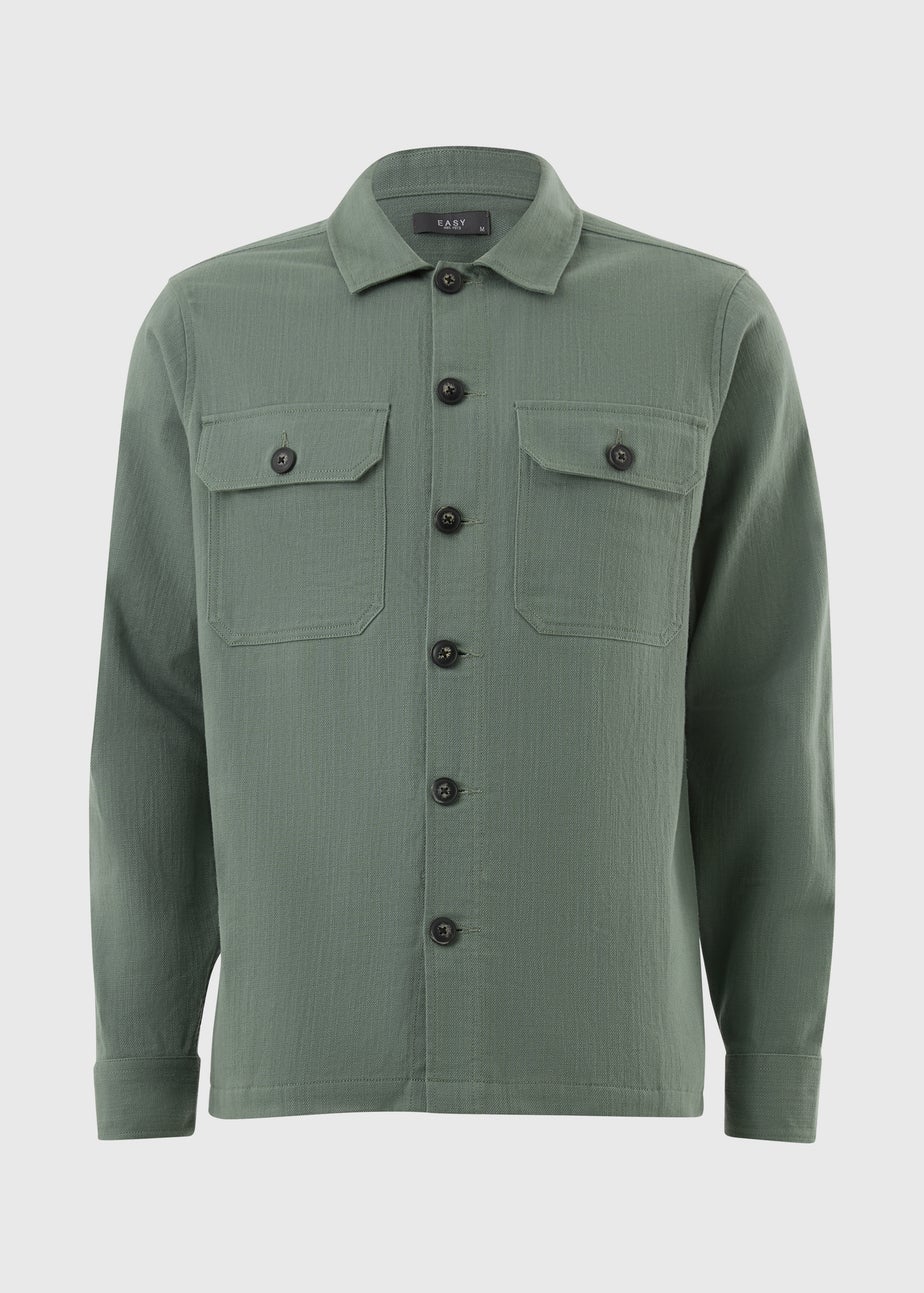 Sage Linen Blend Shacket