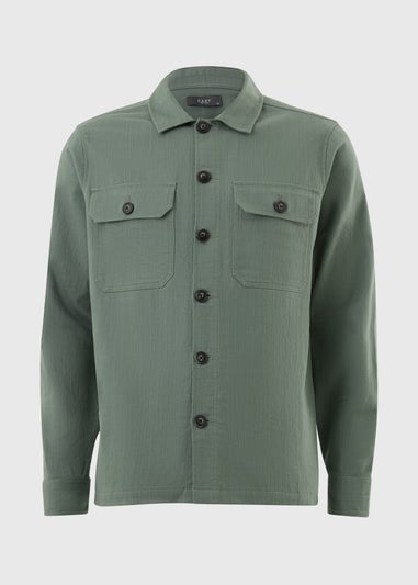 Sage Linen Blend Shacket
