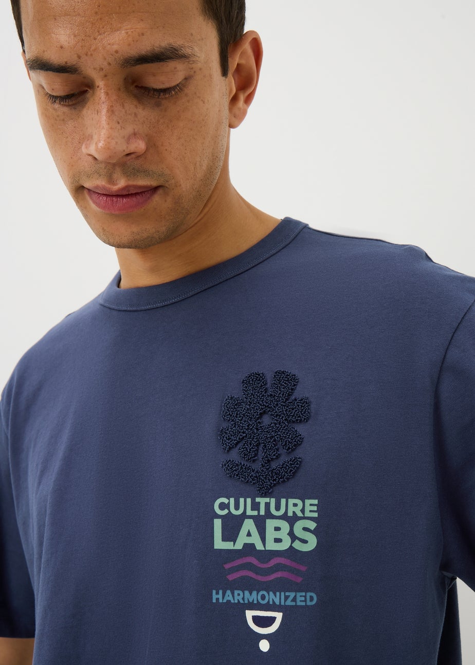 Navy Back Graphic T-Shirt