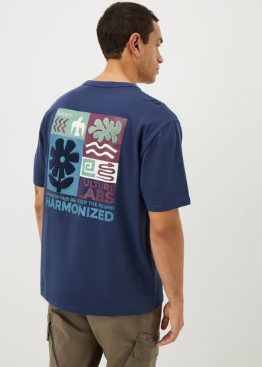 Navy Back Graphic T-Shirt