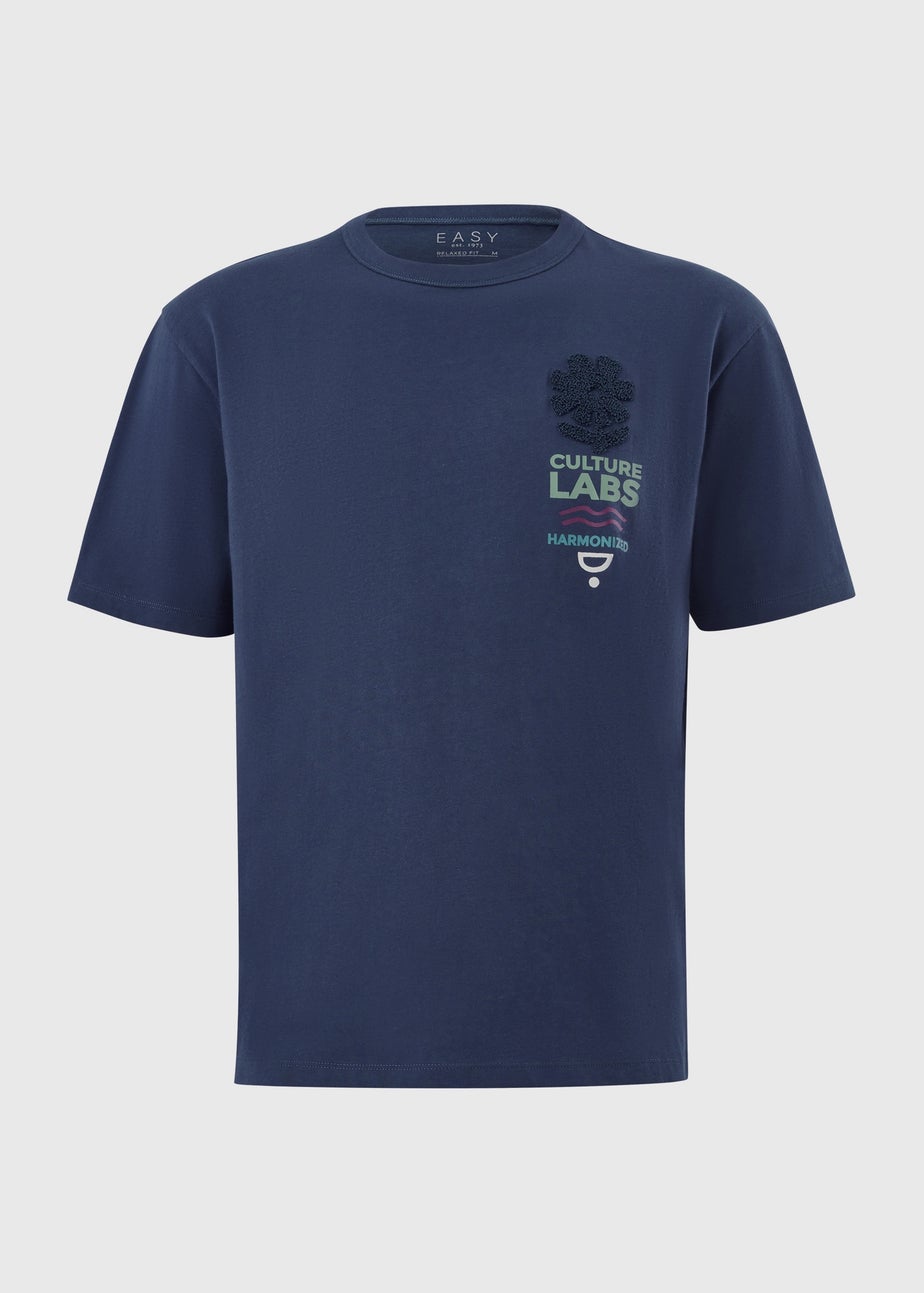 Navy Back Graphic T-Shirt