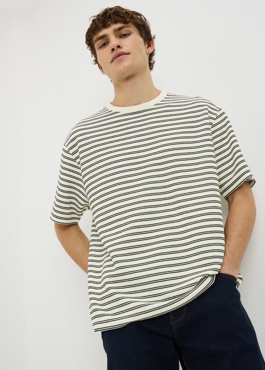 Ecru Striped T-Shirt
