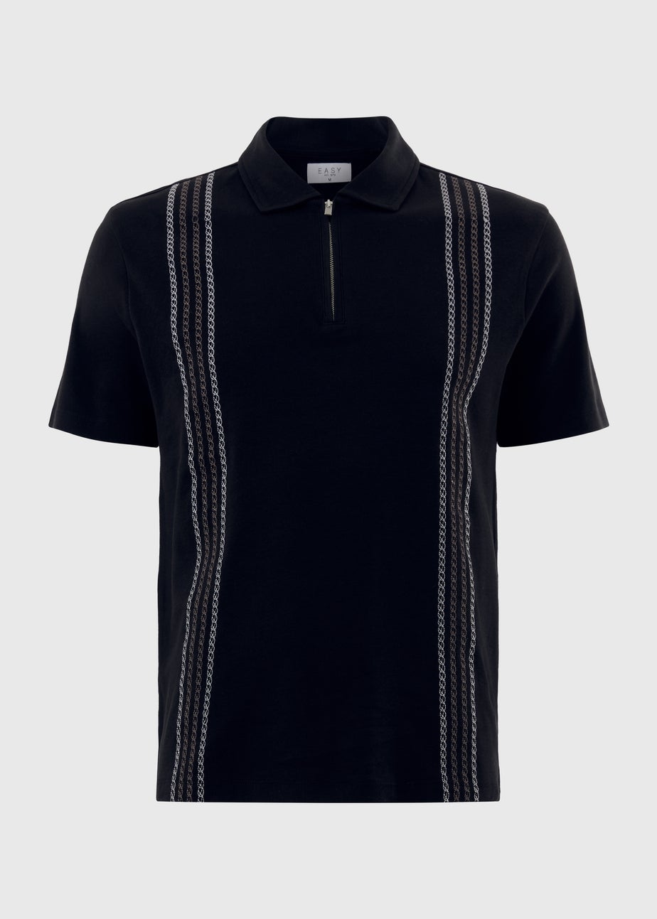 Black Chain Smart Polo Shirt