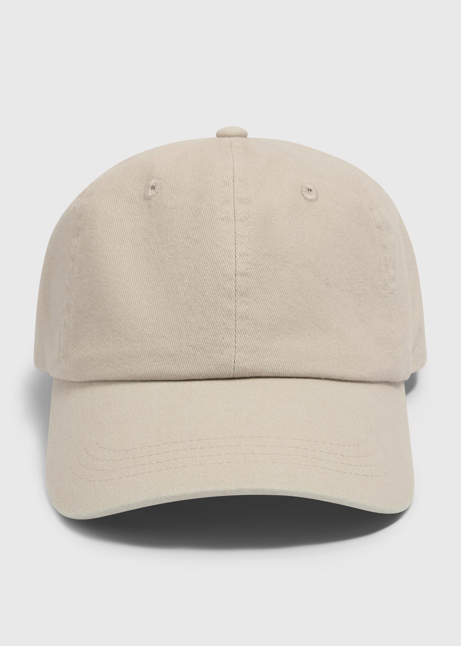 Beige Cotton Cap