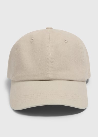 Beige Cotton Cap