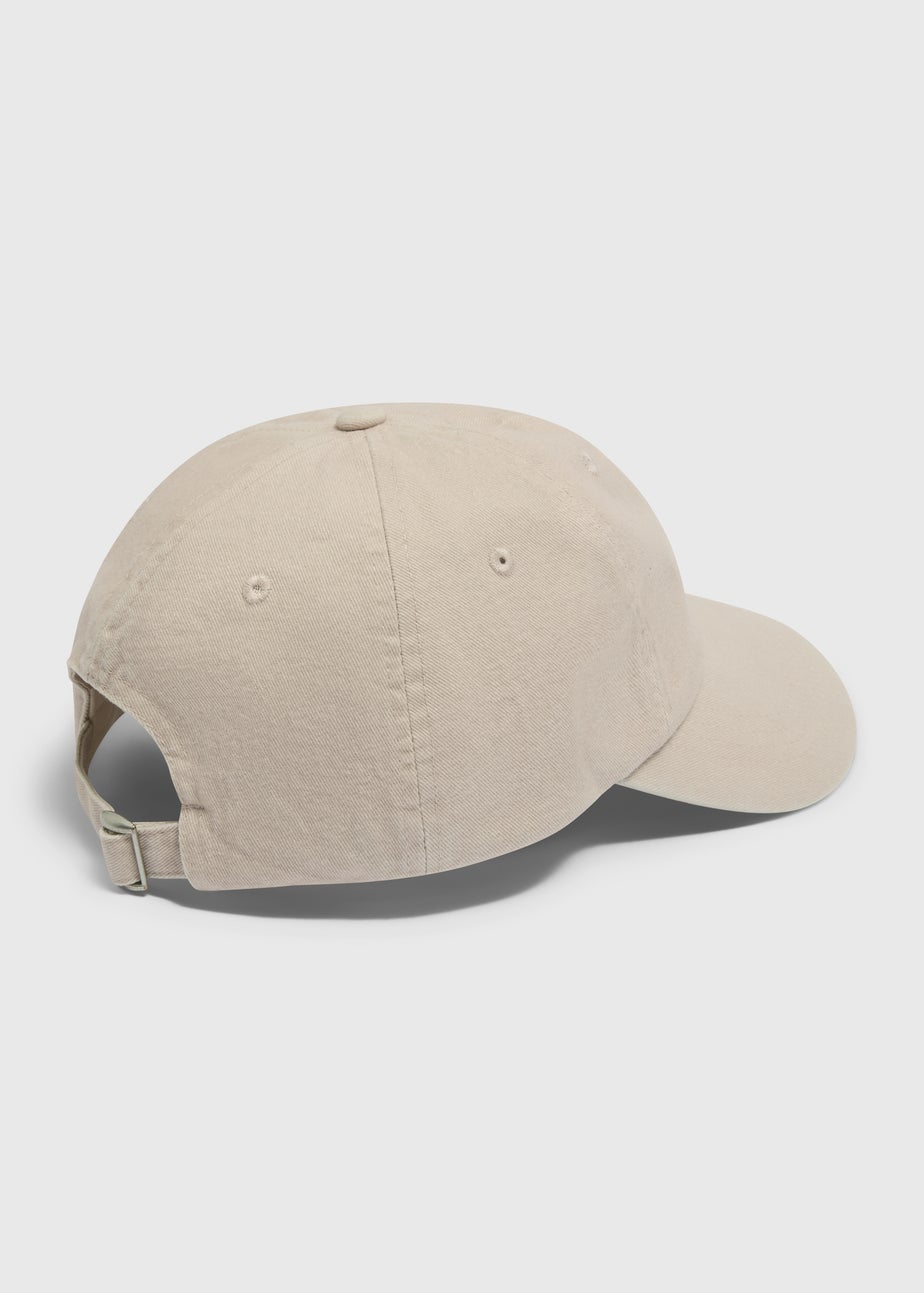 Beige Cotton Cap