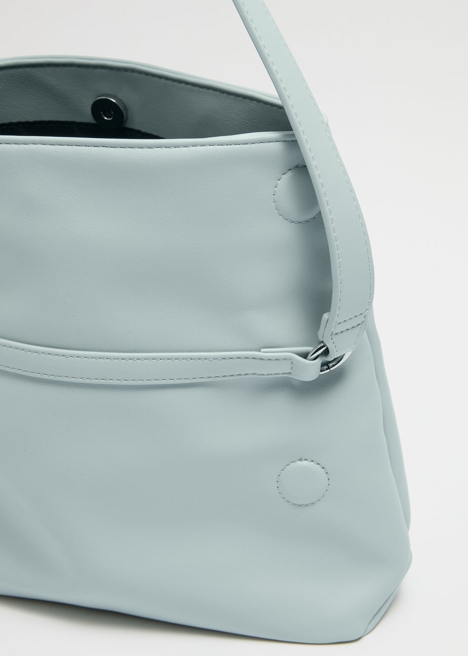 Blue Fold Over Shoulder Bag